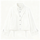 White Structured Cropped Blazer